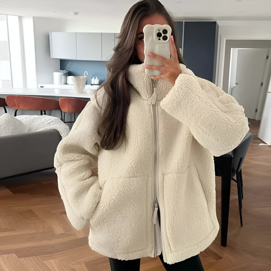 Olivia Comfort Teddyjacke – Für Warme und Stilvolle Tage