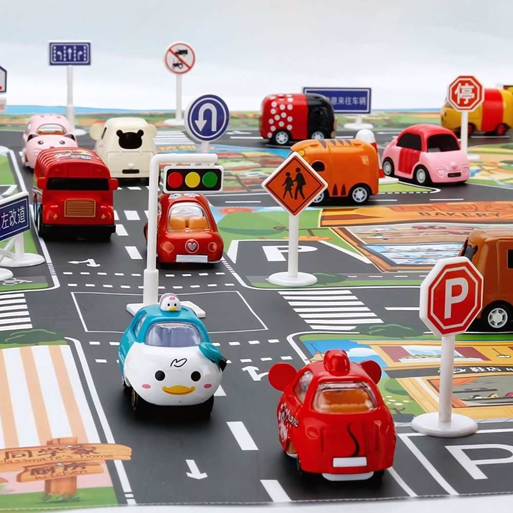 PlayCity – Spielmatte – Autos und Verkehrszeichen