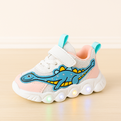 Kinder Dino Sneakers mit LED-Sohle – Cool und Verspielt