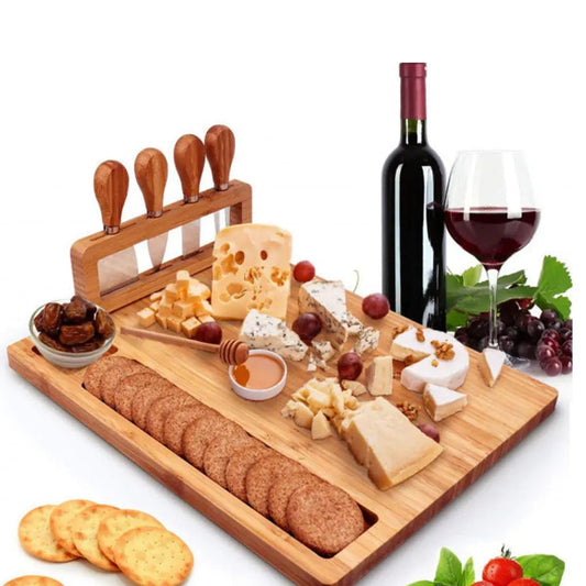 BambooServe Käsebrett Set – Stilvoll und Funktional Genießen