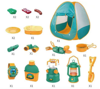 AbenteuerCamp - Komplettes Camping-Set für kreative Spielstunden