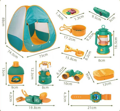 AbenteuerCamp - Komplettes Camping-Set für kreative Spielstunden