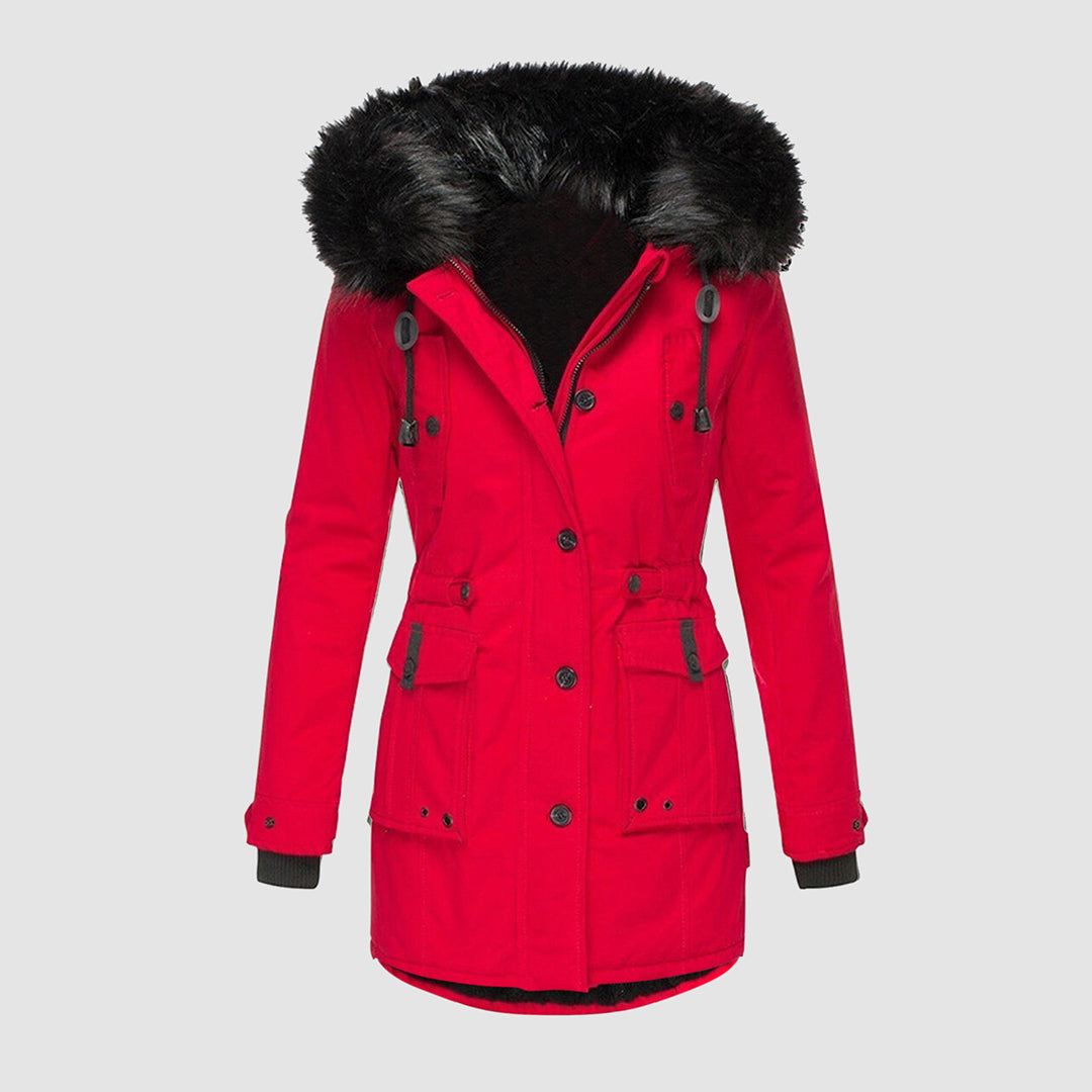 Isabelle Winterjacke mit Fellkragen - Wärme und Stil für kalte Tage