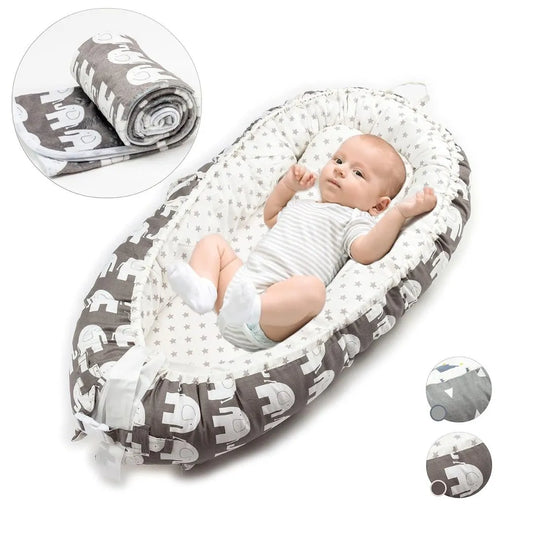 Babynest mit Sternenmuster – Sicher und Gemütlich