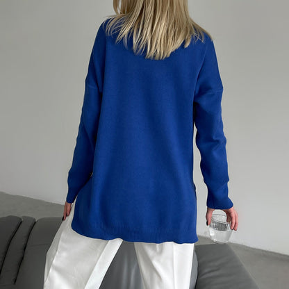 Luna – Eleganter Pullover mit Seitenschlitzen
