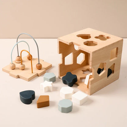 Pädagogische Holzspieluhr – Für Lernen und Spielspaß