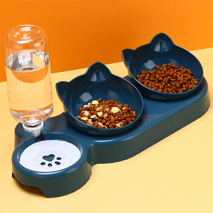 Katzenfutter- und Wassernapf mit Ohren-Design – Bequeme und verspielte Esserfahrung