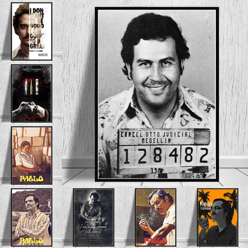 Pablo Escobar Gemälde – Ikonische Kunst für Zuhause