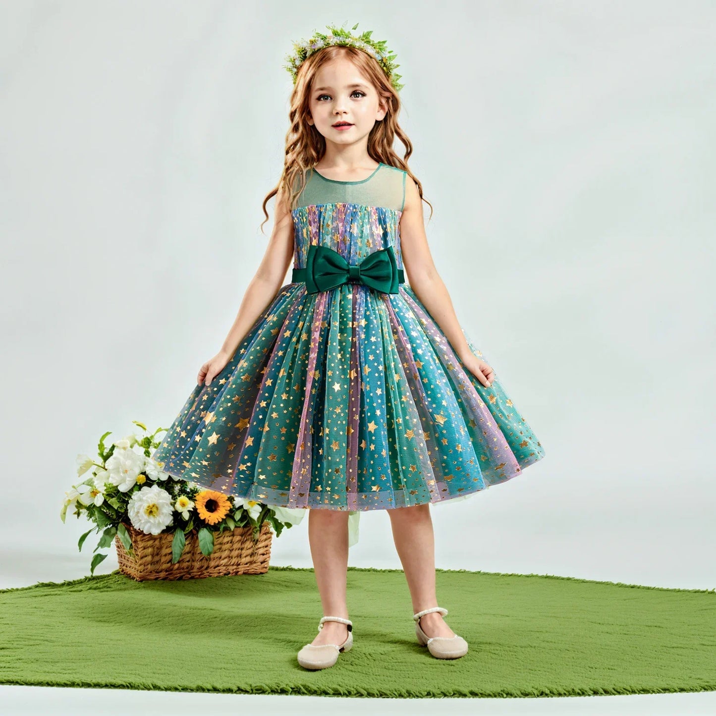 Lieveke Magisches Tutu-Kleid - Buntes Verzaubertes Kleid für Feiern