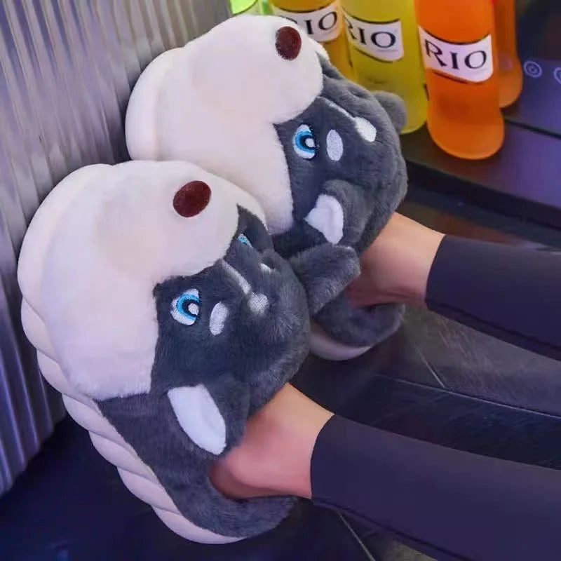Husky Kuschelslipper – Für Wärme und Fröhlichkeit zu Hause
