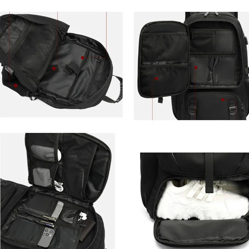 TechTrek Pro Explorer Rucksack – Geräumig und Smart Vernetzt
