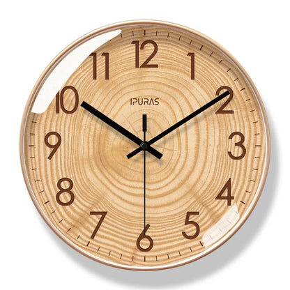 TimeWisp Holz Wanduhr – Lautloser und stilvoller Zeitmesser