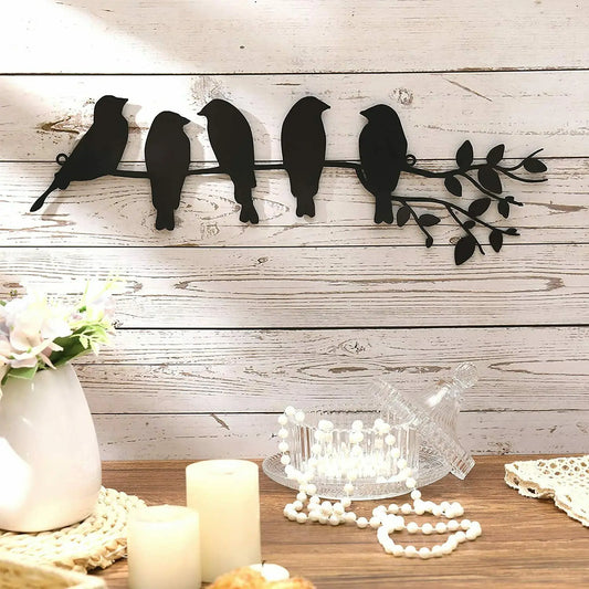 Vogelgezwitscher Wanddekoration – Stimmungsvolle Sitzende Vögel