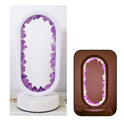 Elegante Amethyst-Kristalllampe – Ambient LED-Beleuchtung zur Entspannung