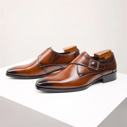 Torino Monk Strap Herrenschuhe – Modernes und Raffiniertes Design
