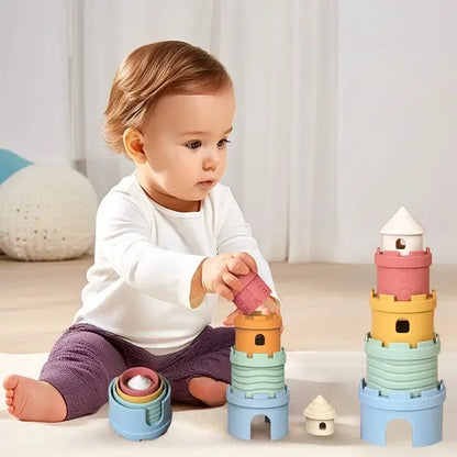 Bunte Kreativ-Stapelturm – Für endlosen Bauspaß