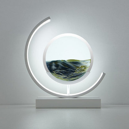 SandLight 3D Sandtischlampe – Entspannendes Design mit Bewegtem Sand