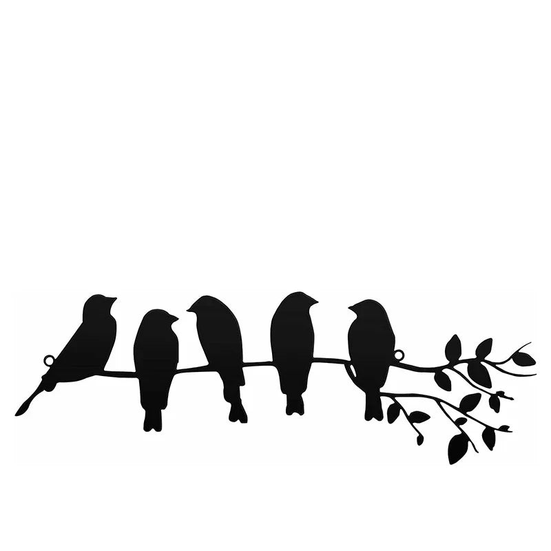 Vogelgezwitscher Wanddekoration – Stimmungsvolle Sitzende Vögel