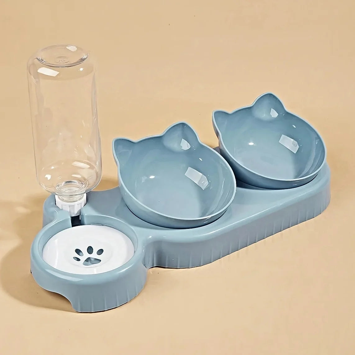 Katzenfutter- und Wassernapf mit Ohren-Design – Bequeme und verspielte Esserfahrung