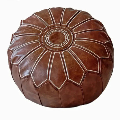 Luxe Leder Pouf – Komfort und Design