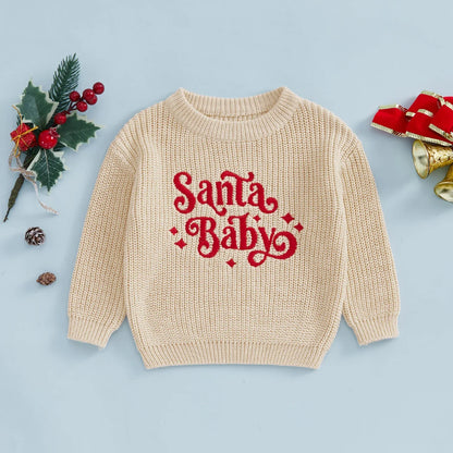 Santa Baby Pullover für Kinder – Festliche Wärme