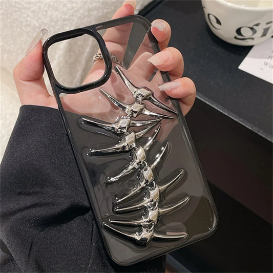 Handyhülle mit 3D Fischgrät-Design – Robust und Schutzgebend
