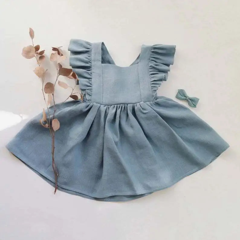 Ruches Kleid für Mädchen - Stilvolle Verspieltheit