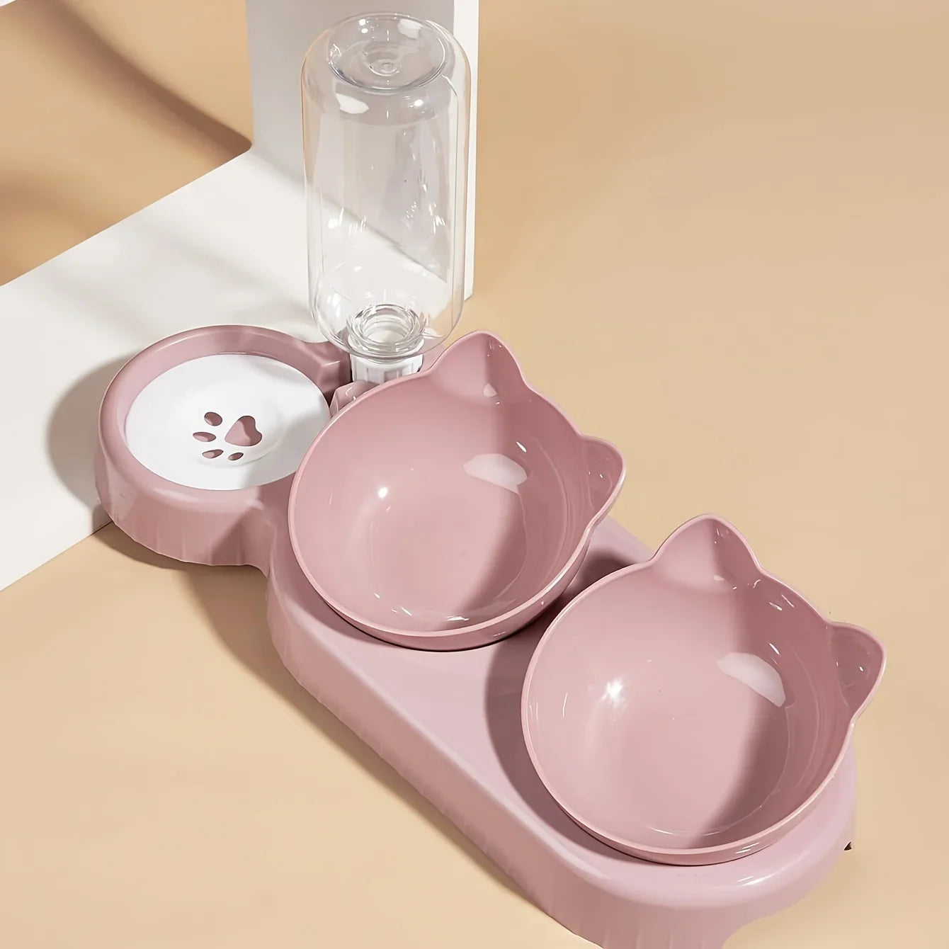 Katzenfutter- und Wassernapf mit Ohren-Design – Bequeme und verspielte Esserfahrung
