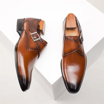 Torino Monk Strap Herrenschuhe – Modernes und Raffiniertes Design