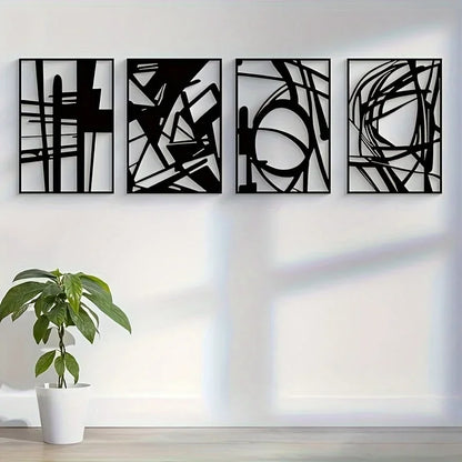 Abstrakte Kunst Wanddekoration – Vierteiliges Modernes Set