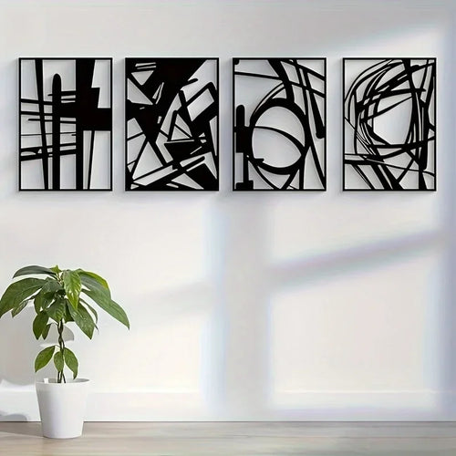 Abstrakte Kunst Wanddekoration – Vierteiliges Modernes Set
