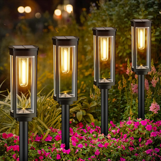 EcoGlow Solarleuchte – Wetterfeste Außenbeleuchtung mit Warm-LED-Licht