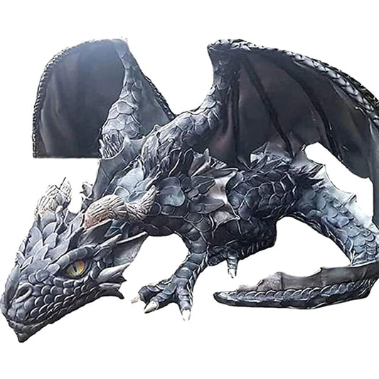 Legendärer Sitzender Drache – Magische Dekoration für Haus und Garten
