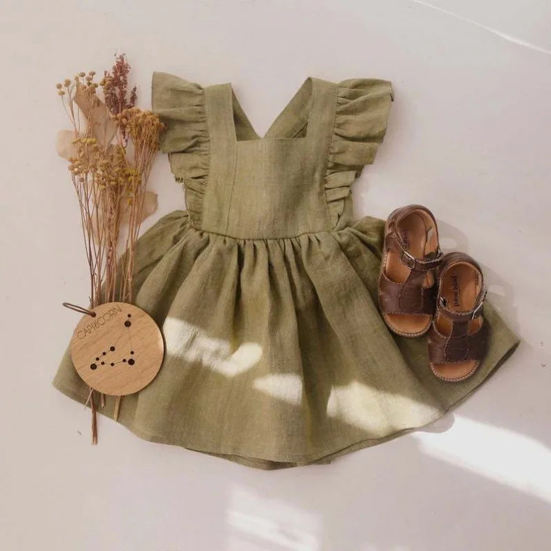 Ruches Kleid für Mädchen - Stilvolle Verspieltheit