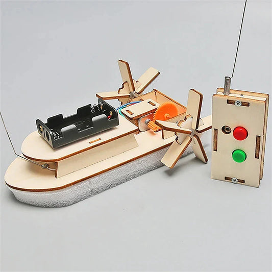 Bildungs Holz DIY Boot – Baue dein eigenes elektrisches Spielboot