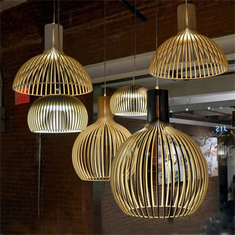 Natura Orb Hängeleuchte – Organisches Holzdesign für Gemütliche Interiors