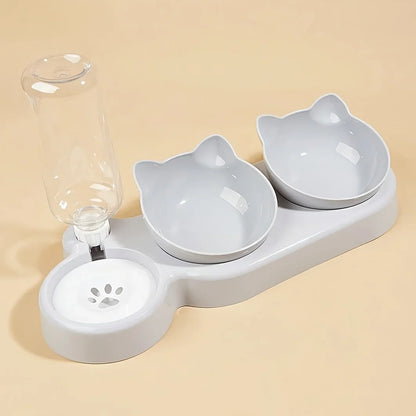 Katzenfutter- und Wassernapf mit Ohren-Design – Bequeme und verspielte Esserfahrung