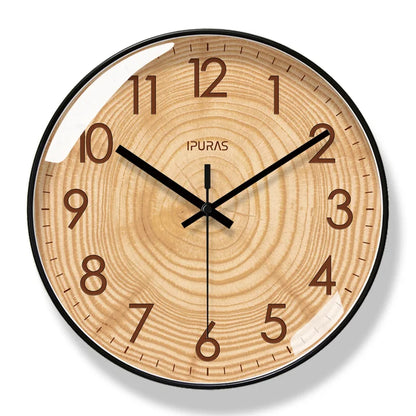 TimeWisp Holz Wanduhr – Lautloser und stilvoller Zeitmesser