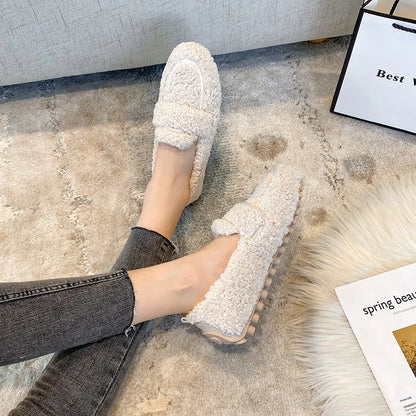 Lana Teddy Loafer – Warm, Bequem und Modisch