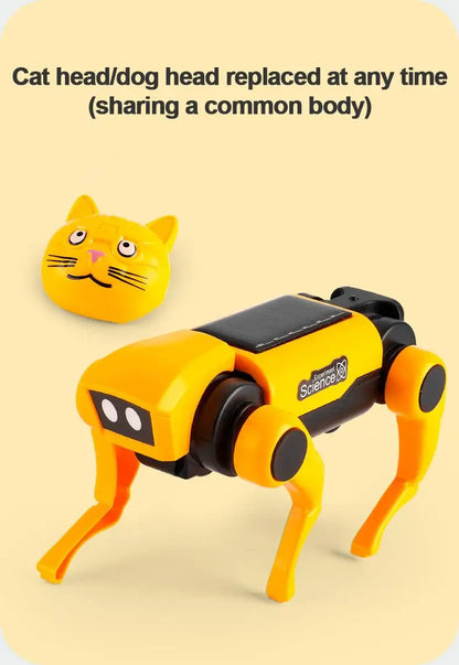 Bildungs-Solarenergie-Roboter – 2-in-1 Hund und Katze Baukasten