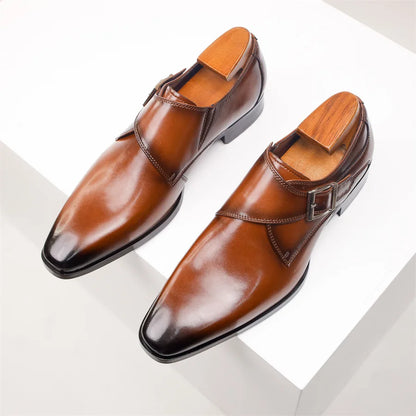 Torino Monk Strap Herrenschuhe – Modernes und Raffiniertes Design