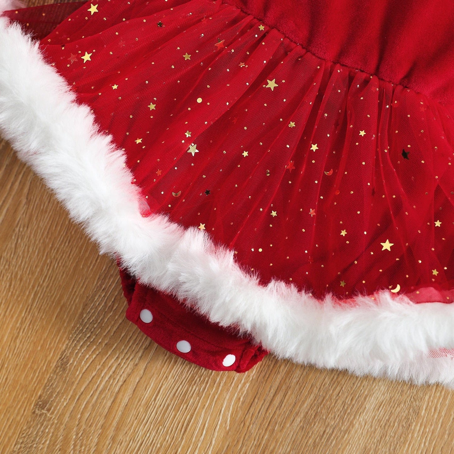 WeihnachtsTraum Kleid – Festliches Kleid mit Haarband für Kinder
