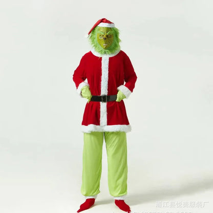 Grinch Weihnachtskostüm – Komplett mit Accessoires für einen festlichen Look