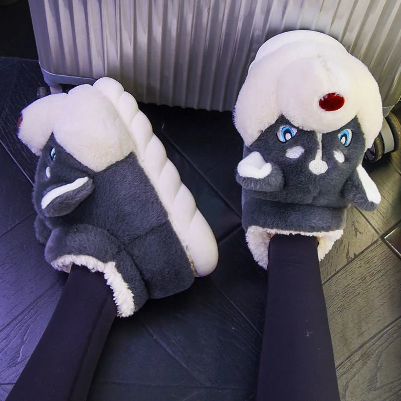 Husky Kuschelslipper – Für Wärme und Fröhlichkeit zu Hause