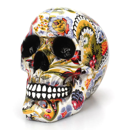 Handbemalter Schädel – Einzigartige Dekoration für Halloween und Interieur