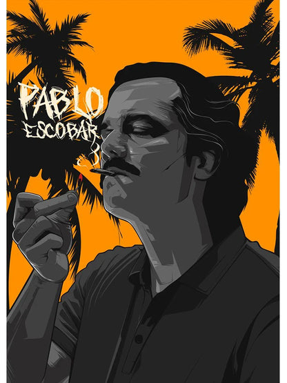 Pablo Escobar Gemälde – Ikonische Kunst für Zuhause