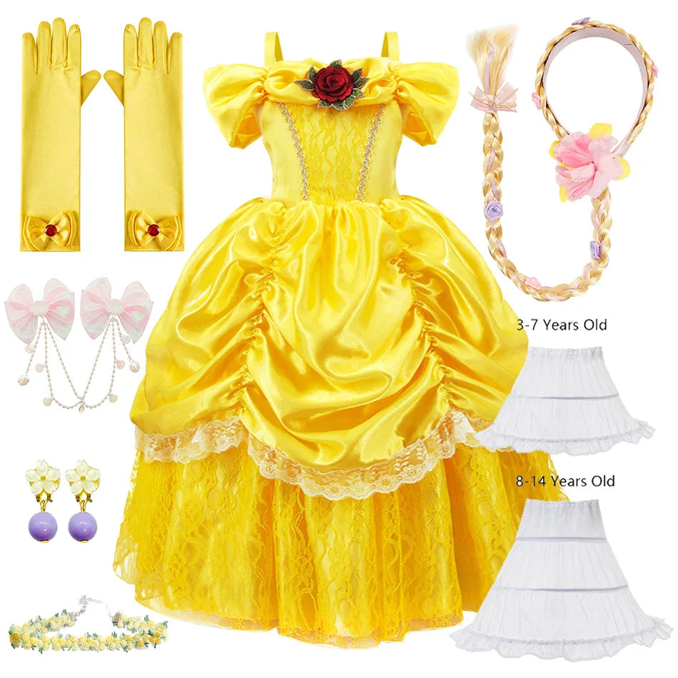Luna Prinzessinnenkleid für Kinder – Bezauberndes und Elegantes Cosplay-Outfit