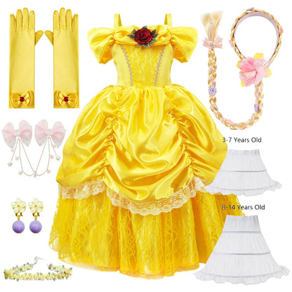 Luna Prinzessinnenkleid für Kinder – Bezauberndes und Elegantes Cosplay-Outfit