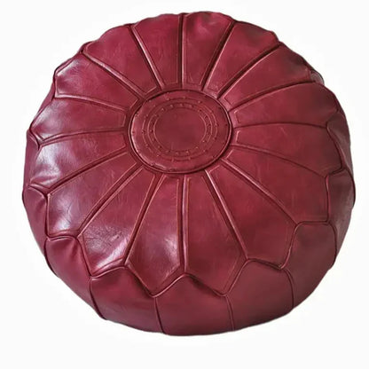 Luxe Leder Pouf – Komfort und Design