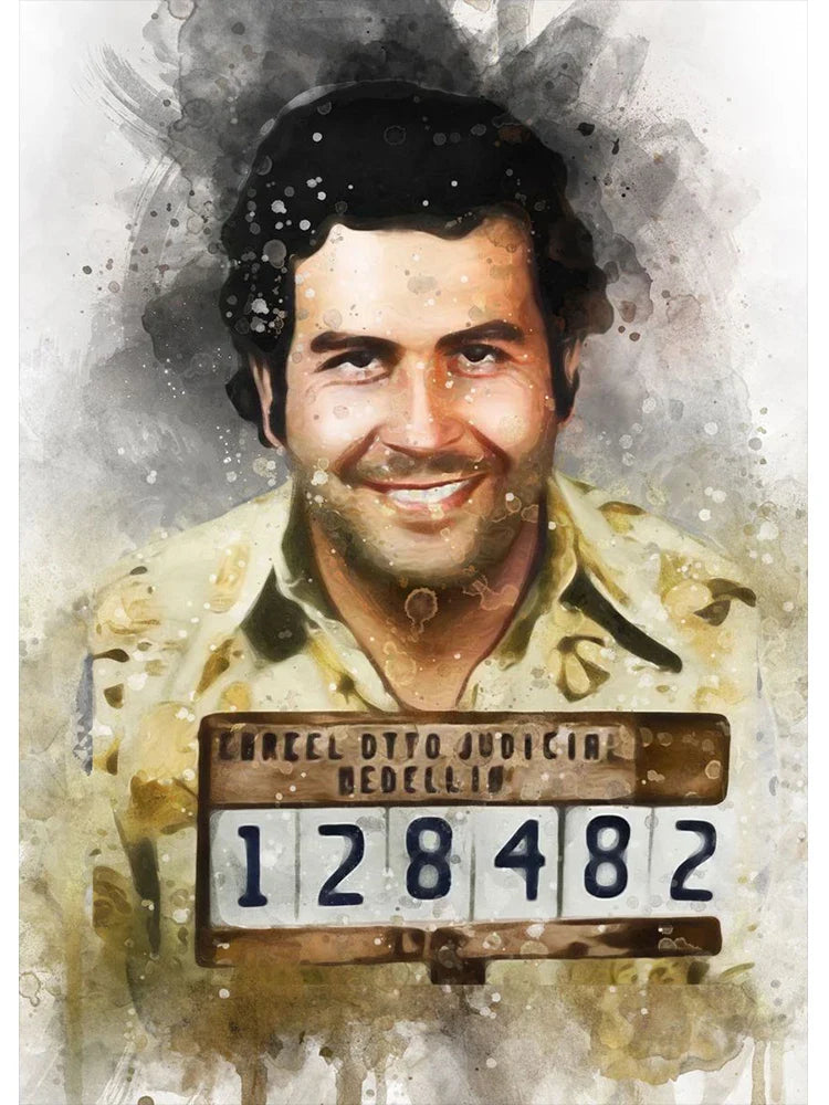 Pablo Escobar Gemälde – Ikonische Kunst für Zuhause